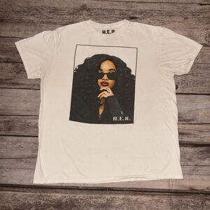 H.E.R. R&B White T-Shirt Womens Size‎ Large